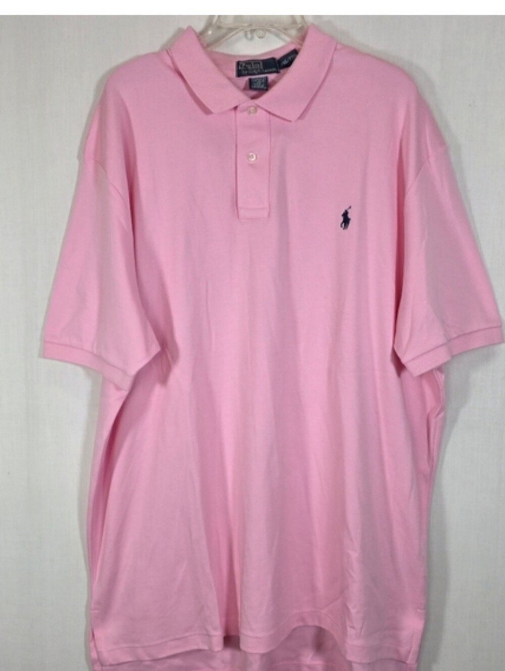 Polo Ralph Lauren Classic Fit Pink Interlock Cotton Polo Shirt XXL